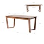 Meera Extendable Dining Table 1.6m-2m - Cocoa - 27