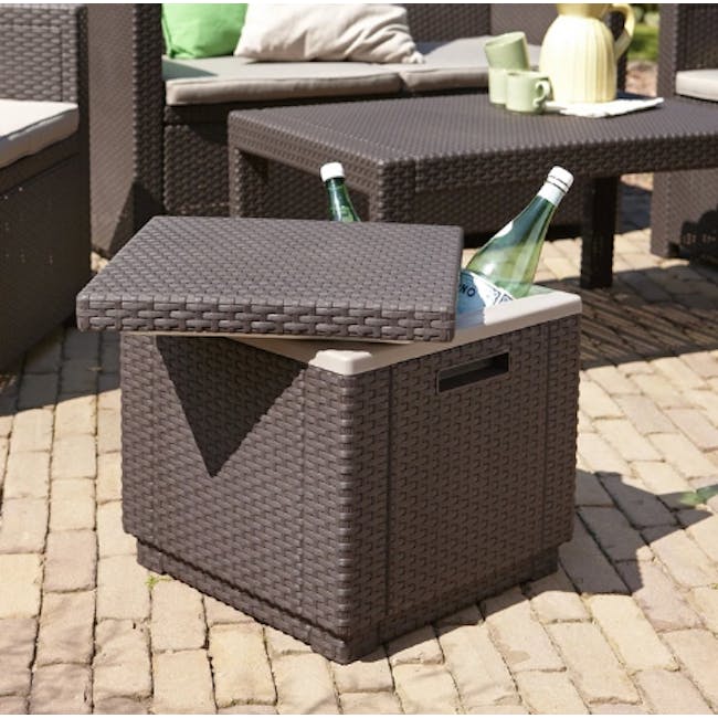 Ice Cube Cooler Table - Brown - 2