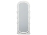 Floe Velvet Floor Mirror 170 x 70 cm - Off White