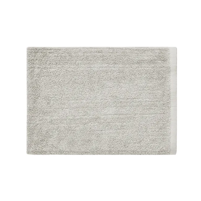 EVERYDAY 100% Cotton Bath Mat 70 x 50 cm- Greige - 2 - Cream-colored, textured, rectangular, fluffy, soft, plush, cozy