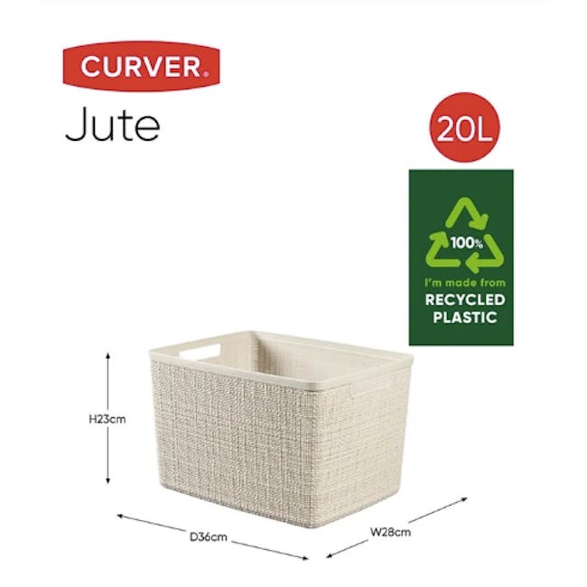 Jute Basket - Off White (3 Sizes) - 9