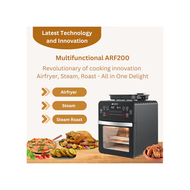 ARDEN Kitchen Electrical Digital Airfryer Oven Steamer 15L - 2 - Multifunctional ARF200, Revolutionary cooking innovation