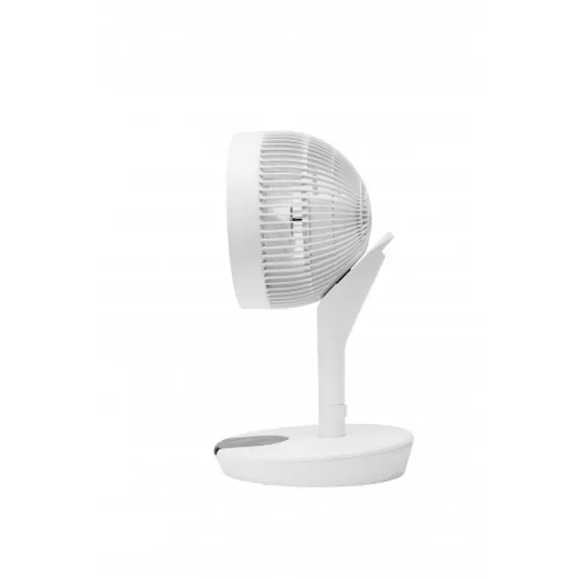 IRIS Ohyama Stand Fan LFD22T - 3 - White desk lamp with integrated fan, modern minimalist design, adjustable arm, sleek and