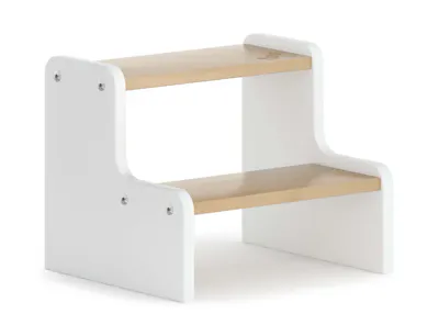 Tidy Foot Step Stool - Barley White & Almond