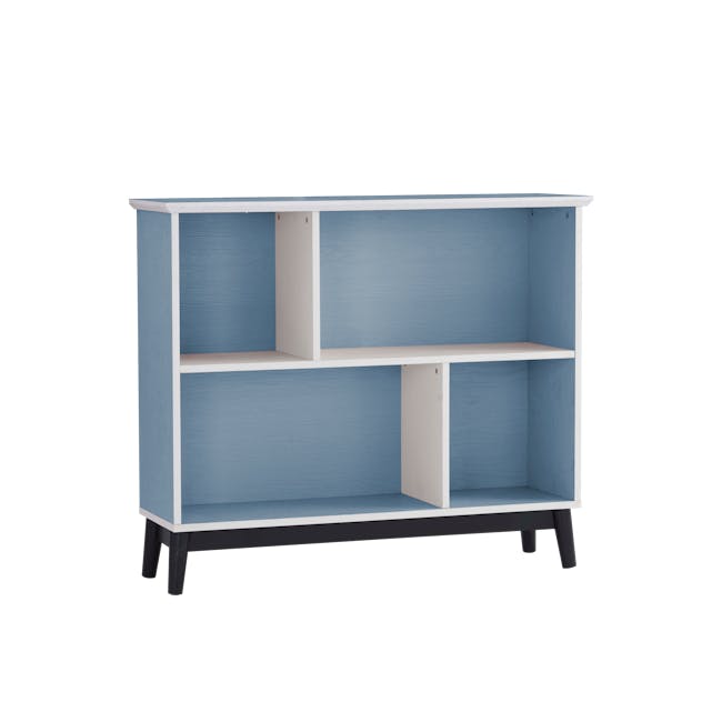 Howard Low Bookshelf - Light Blue, White - 2