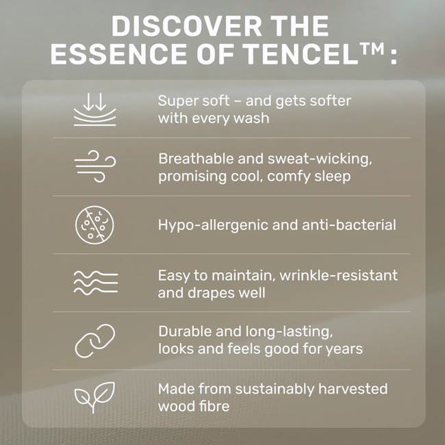 Aster 100% Tencel Full Bedding Set (2 Sizes) - 5