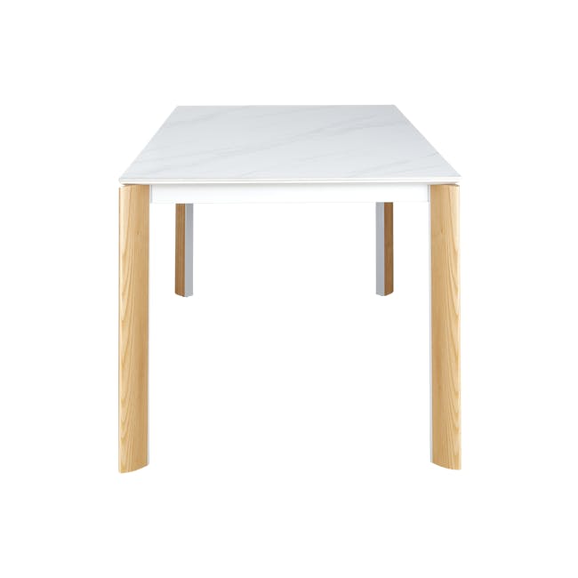 Nelson Dining Table 2m - White Marble (Sintered Stone) - 3