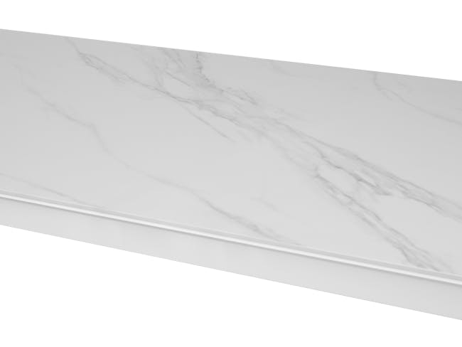 Nelson Dining Table 2m - White Marble (Sintered Stone) - 5