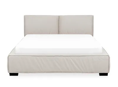 (As-is) Haven Queen Bed - Taupe (Scratch Resistant)