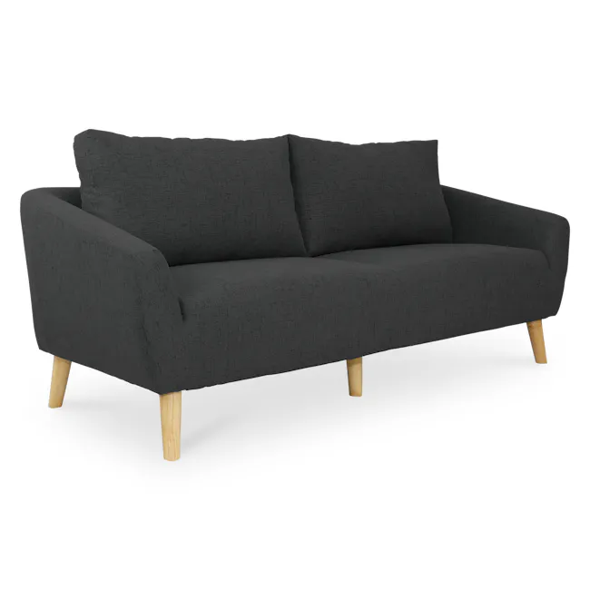 Hana 3 Seater Sofa with Hana 2 Seater Sofa - Charcoal - 13