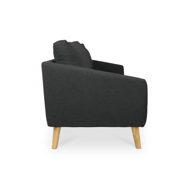 Hana 3 Seater Sofa with Hana 2 Seater Sofa - Charcoal - 14