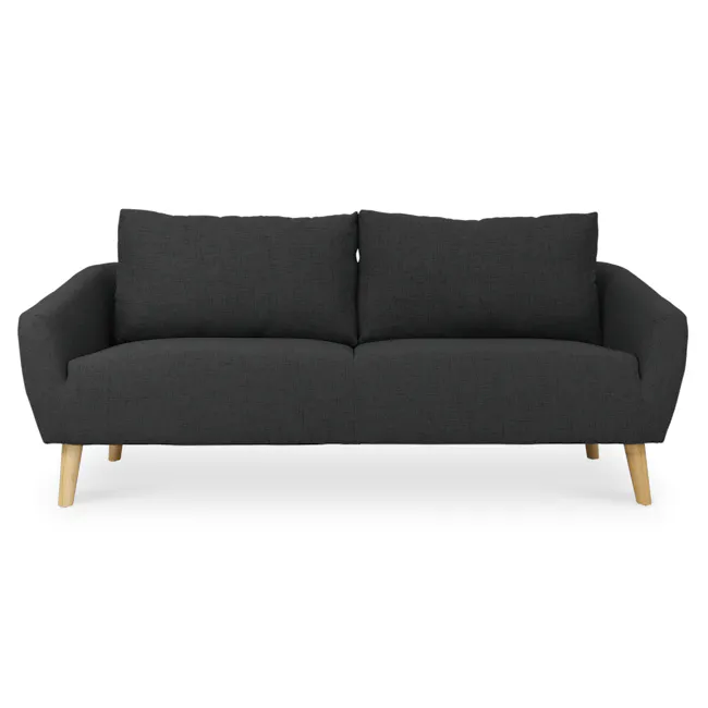 Hana 3 Seater Sofa with Hana Armchair - Charcoal - 17
