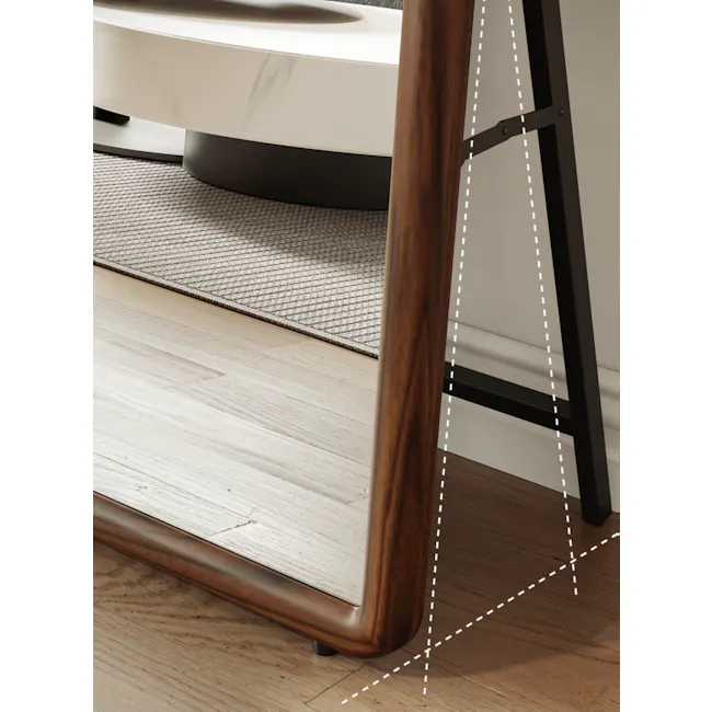 Nomo Full-Length Mirror 60 x 170 cm - Walnut - 4