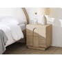 Catania Queen Bed with 2 Catania Bedside Table - 12