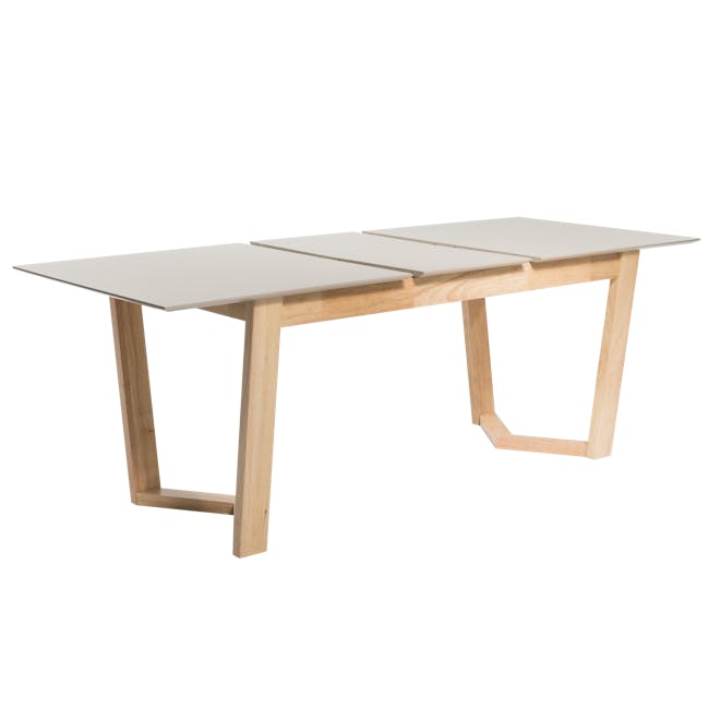 Meera Extendable Dining Table 1.6m-2m - Natural, Taupe Grey - 7