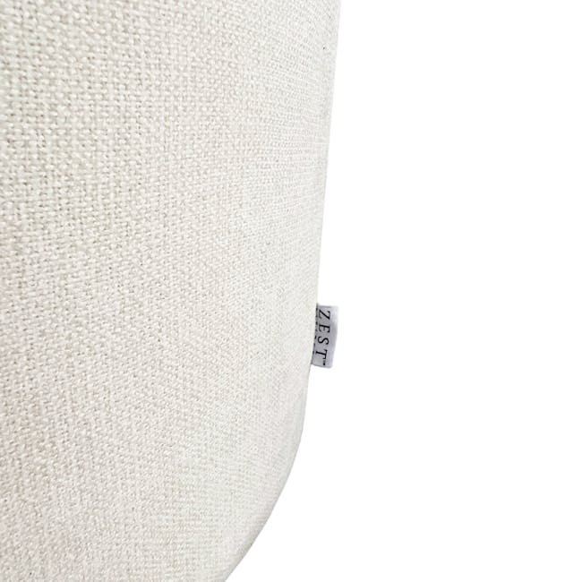 Justin Storage Ottoman - White - 8 - Fabric texture, woven design, natural fiber, soft appearance, neutral color, elegant