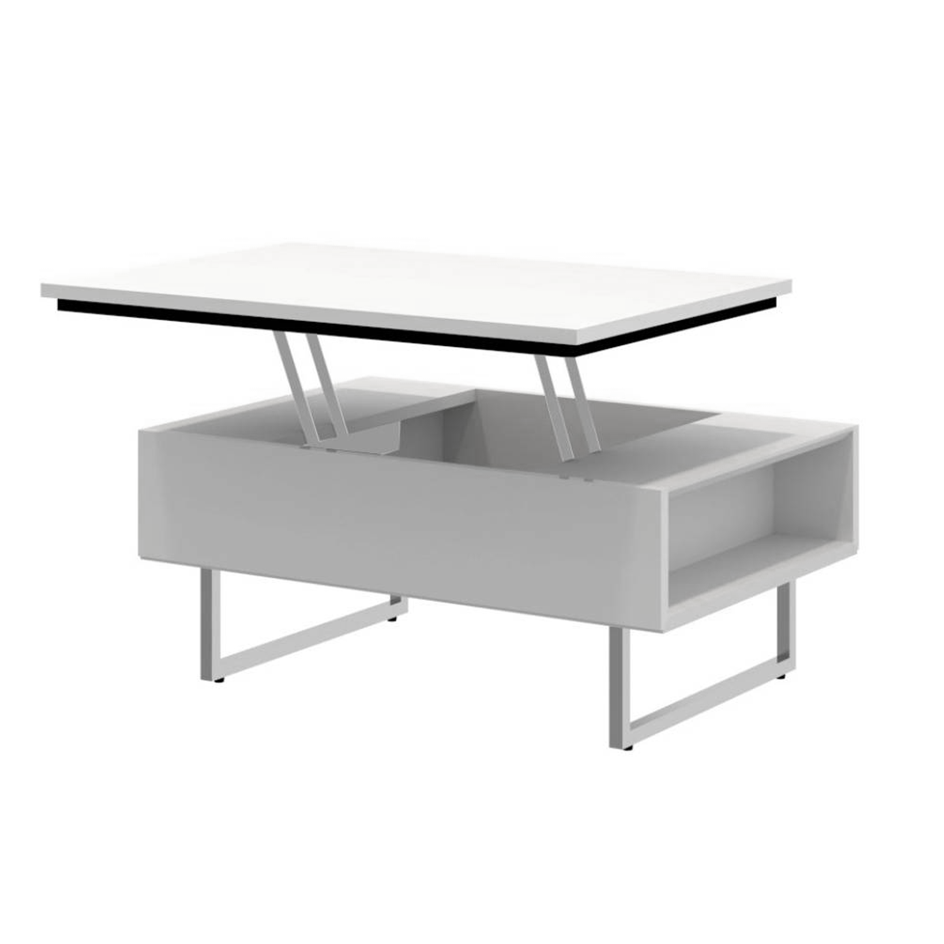 Payton Lift-Up coffee Table 0.8m - White