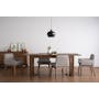 Clarkson Dining Table 2.2m in Cocoa with 4 Fabian Armchairs in Dolphin Grey - 12