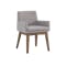Clarkson Dining Table 2.2m in Cocoa with 4 Fabian Armchairs in Dolphin Grey - 8