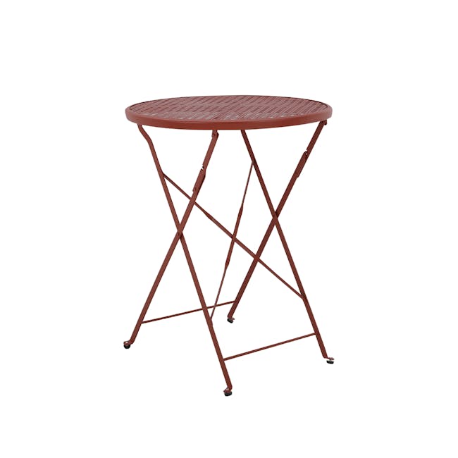 Lionel Outdoor Bistro Table - Red - 0