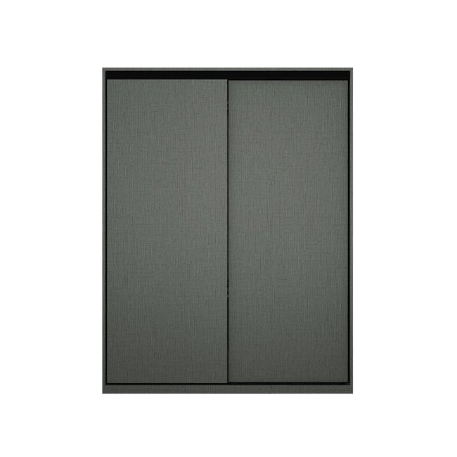 Lorren Sliding Door Wardrobe 1 - Graphite Linen - 0