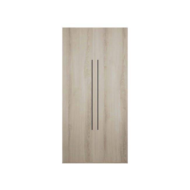 Lucca 2 Door Wardrobe 2 - White Oak - 1