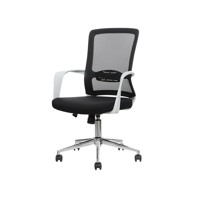 Lewis Mid Back Office Chair - Black - 2