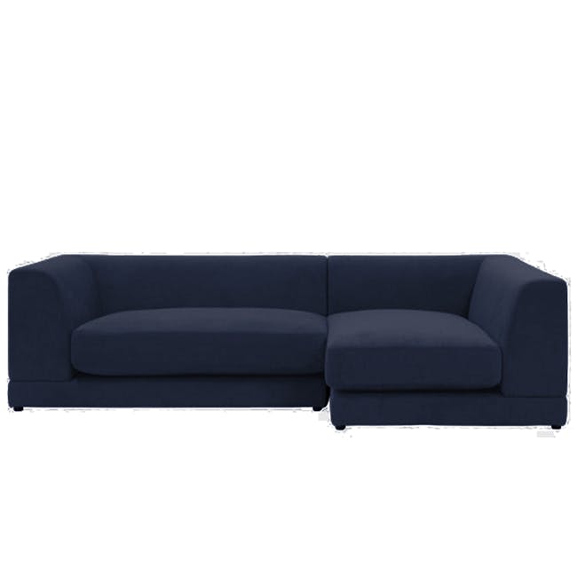 Abby L-Shaped Lounge Sofa - Navy - 0