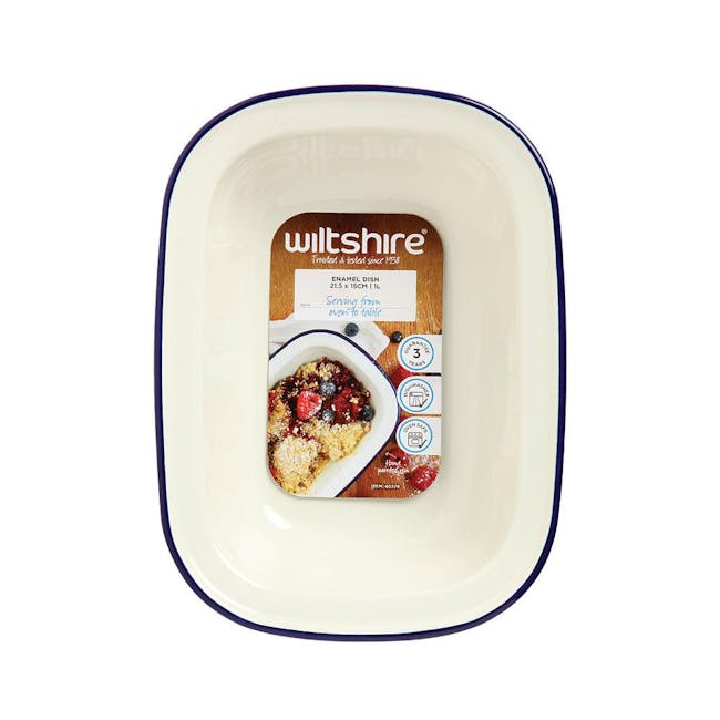 Wiltshire Enamel Oblong Pie Dish (3 Sizes) - 6