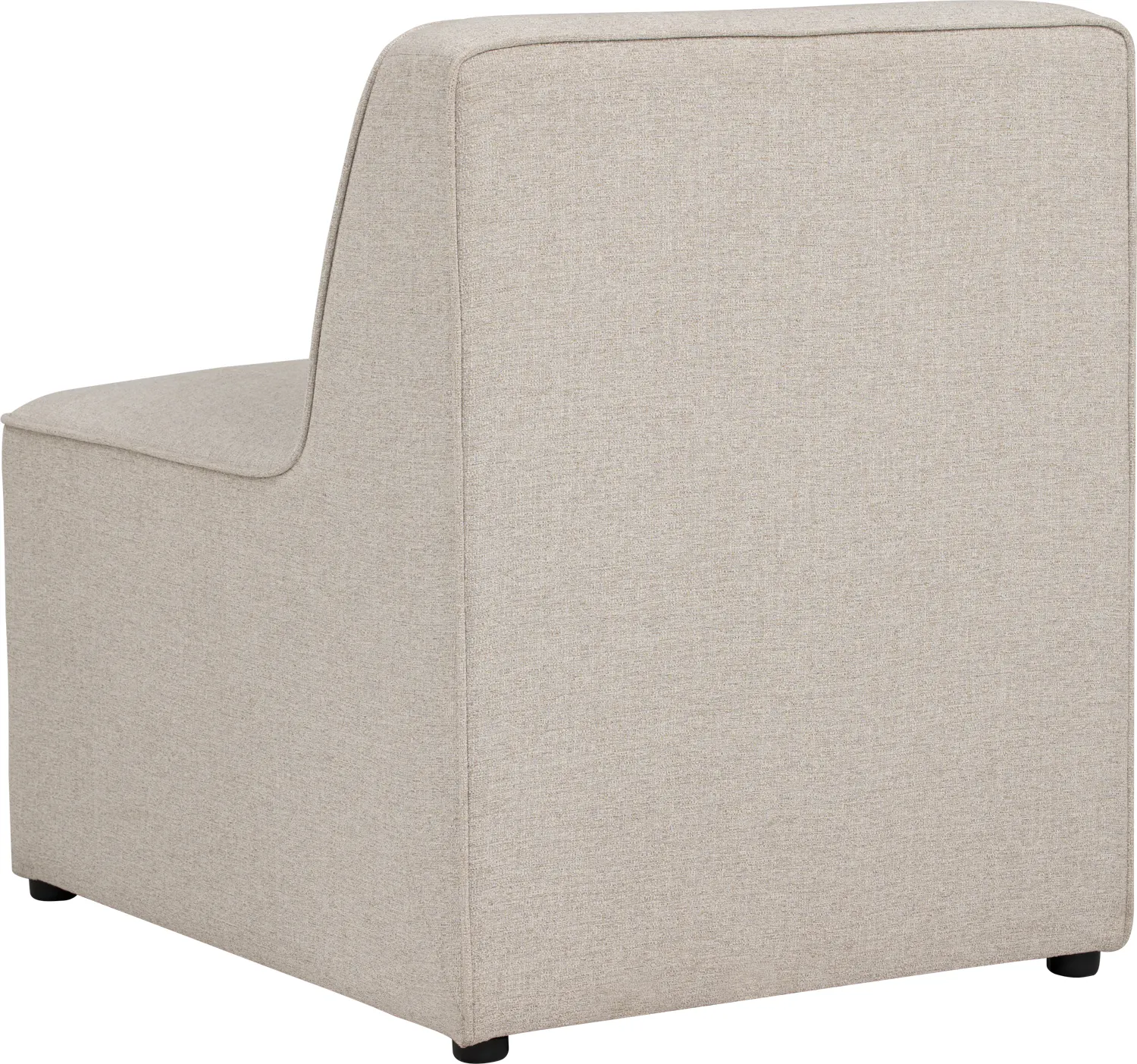 Tony 3 Seater Extended Storage Sofa - 23 - Cream upholstered armchair, minimalist design, textured fabric, comfortable