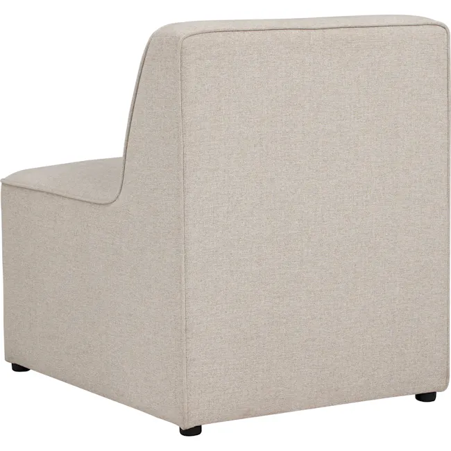 Tony 3 Seater Sofa - 22 - Cream upholstered armchair, minimalist design, textured fabric, comfortable seating, modern style