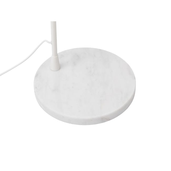 Cilja Floor Lamp with Table - White - 5