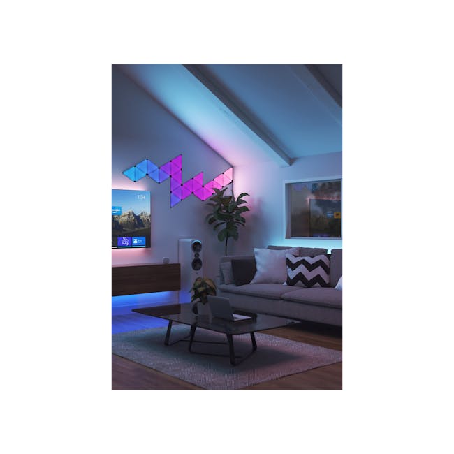 Nanoleaf Shapes Ultra Black Triangles Smarter Kit (9 Panels Nanoleaf Shapes Ultra Black Triangles Smarter Kit (9 Panels