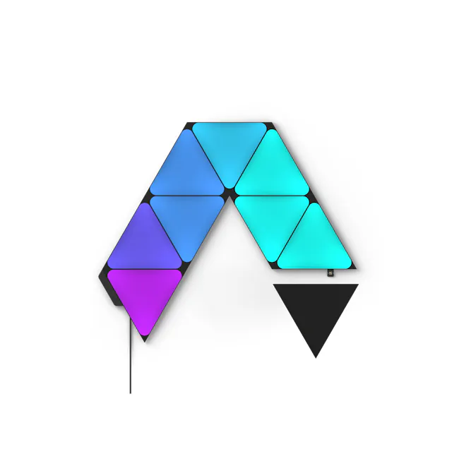 Nanoleaf Shapes Ultra Black Triangles Smarter Kit (9 Panels Nanoleaf Shapes Ultra Black Triangles Smarter Kit (9 Panels