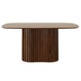 Bolton Dining Table 1.6m in Walnut with 4 Tricia Dining Chair in Espresso - 1