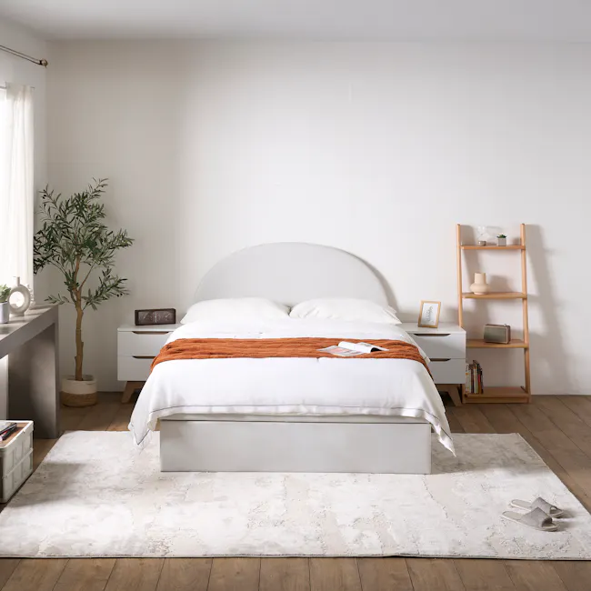 Aspen King Storage Bed - Ivory (Pet Friendly) - 3