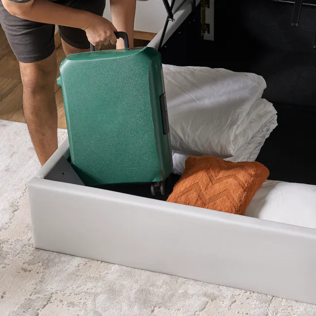 Aspen King Storage Bed - Ivory (Pet Friendly) - 5