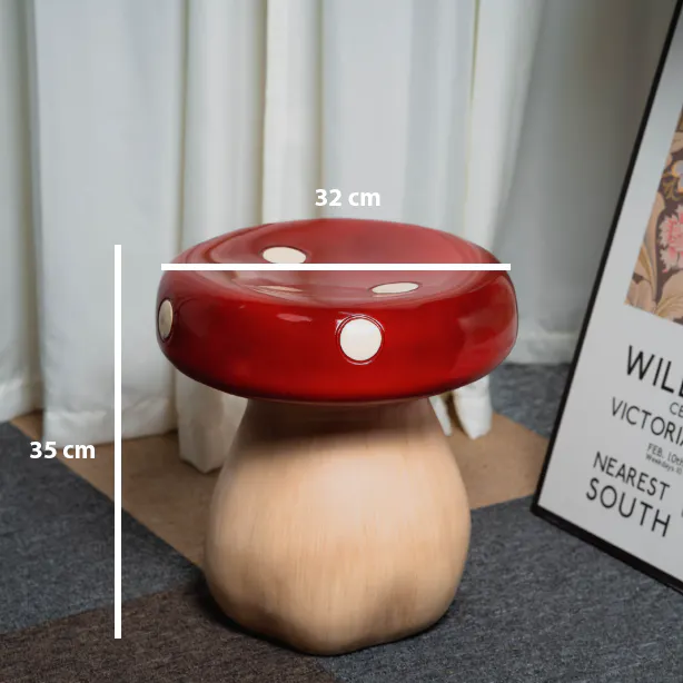 Ruby Mushroom Stool - 9