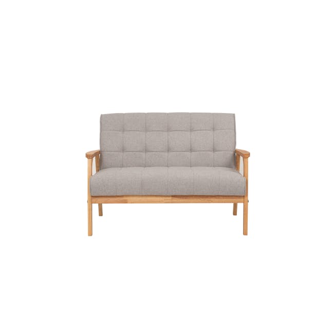 Tucson 2 Seater Sofa - Natural, Dolphin Grey (Fabric) - 0
