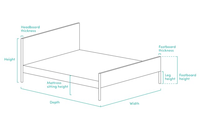 ESSENTIALS Single Storage Bed - Denim (Fabric) - 9