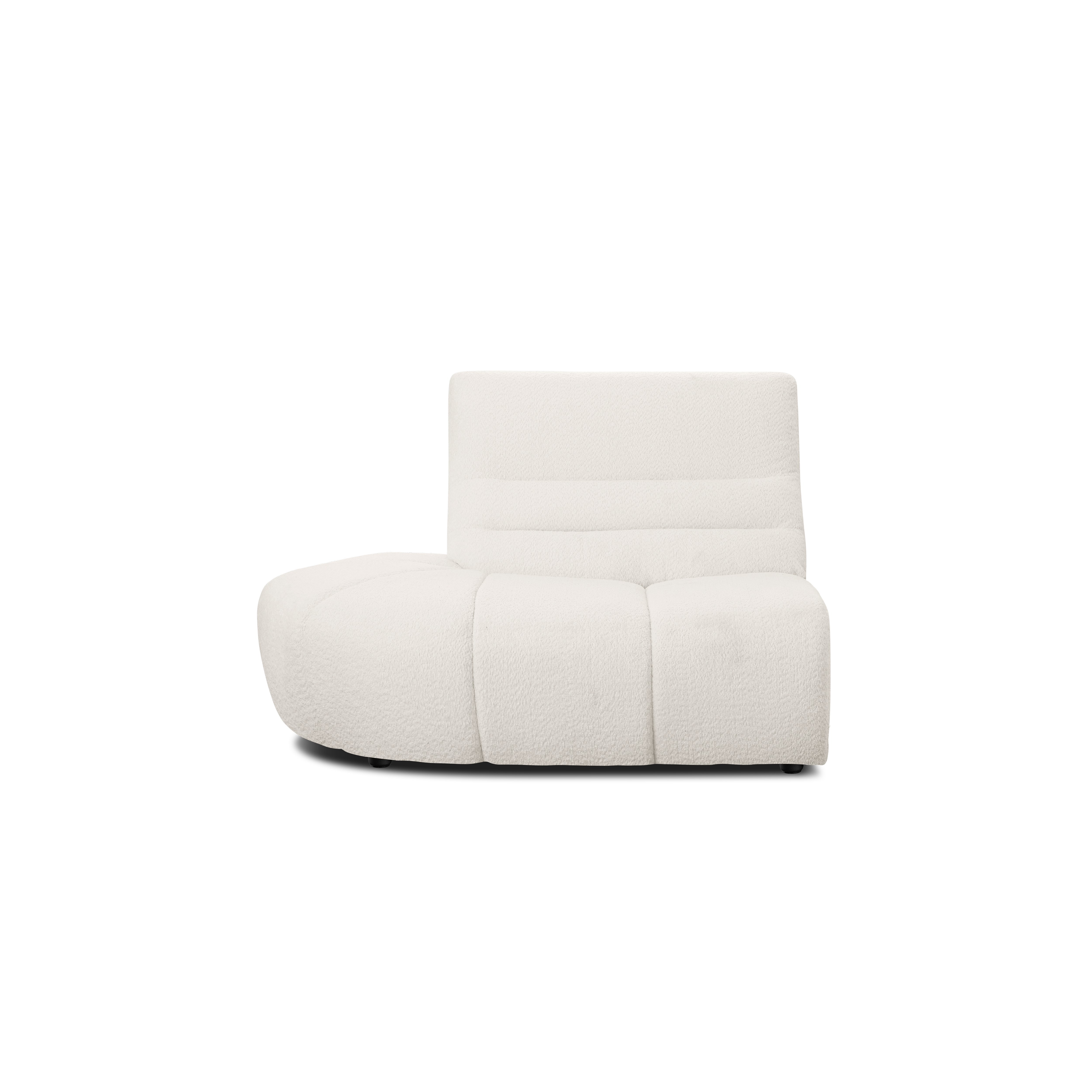 Tara Left Extended Chaise Sofa Unit - Beige