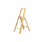 Hasegawa Lucano Aluminium 3 Step Ladder - Mustard Yellow