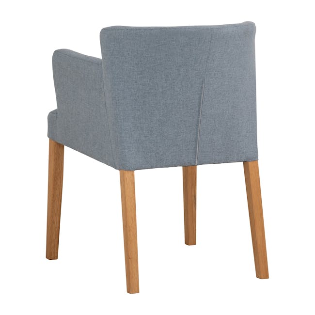 Rhoda Armchair - Natural, Light Blue - 3