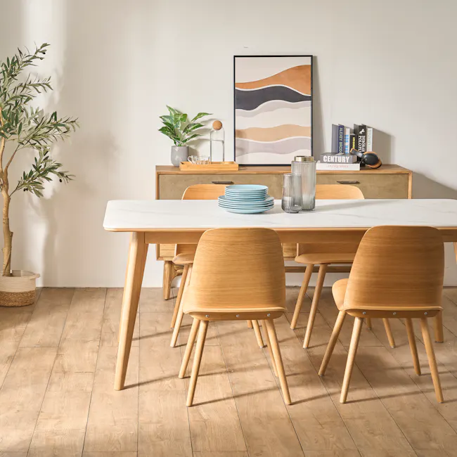 Nellie Dining Table 1.8m - Oak (Sintered Stone) - 32