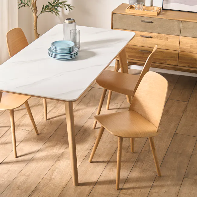 Nellie Dining Table 1.8m - Oak (Sintered Stone) - 28