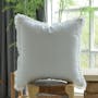 Scylla Fringe Cushion Cover - White - 3