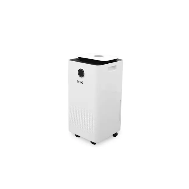 NNIO Dehumidifier (2 Choices) - 2 - White, modern, compact air purifier, Sleek design, black accents, and minimalist