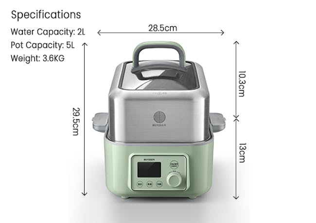 Buydeem Multi Functional Food Steamer (2 Sizes) - 4