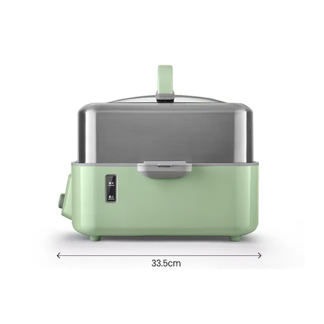 Buydeem 2 Tier Multi Functional Food Steamer - 5 - 5 cm size, compact design, stainless steel exterior, green color