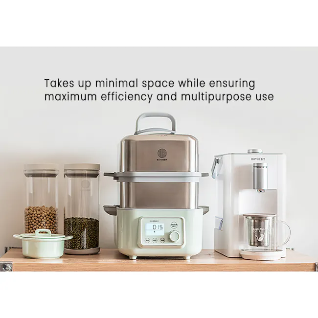Buydeem 2 Tier Multi Functional Food Steamer - 11 - Crockpot, multipurpose, minimal space, efficient, food preparation